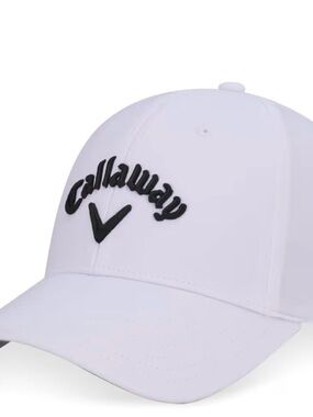 Callaway White Golf Hat with Black Logo JR